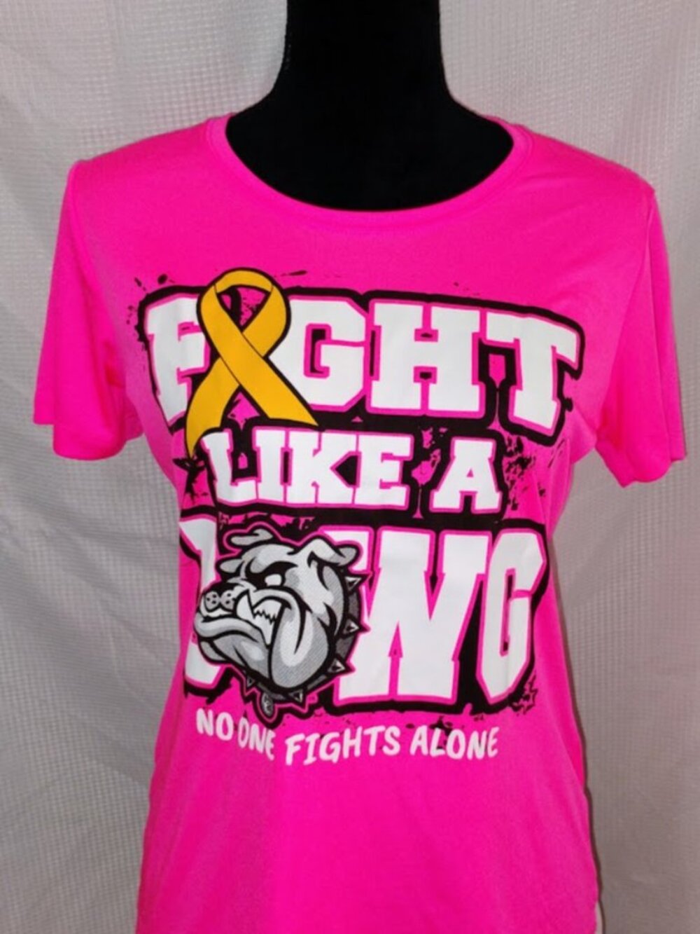 Cancer awareness "Pink Out" spirit tee, Size small